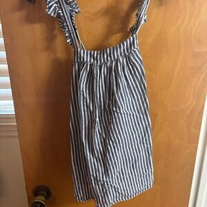 Old Navy blue and white tank top